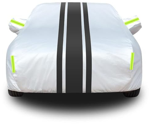 ZMXRF Auto Abdeckungen für Volkswagen VW Bulli Buzz Bus 6-Seater,Vollgaragen Wasserdicht Atmungsaktiv Allwetterschutz Winddicht Staubdicht Kratzfest UV Schutz,Black