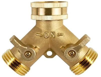 AQXYUULL Garden Hose Y-shaped Connector With 2 Valve Hose Sockets Adapter Garden Hose