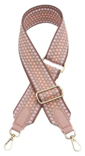 Verstellbarer Taschengurt 80-100 cm, Schultergurt für Crossbody-Tasche, 5 cm breit, Ersatzriemen für DIY-Zubehör (Rosa)