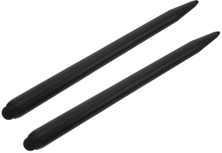 HOMOCONO 2 Stück Touchscreen Stift für Digitales Board Doppelspitze Präzise Berührung Abs Schwarz Geeignet für Unterricht und Geschäftstreffen
