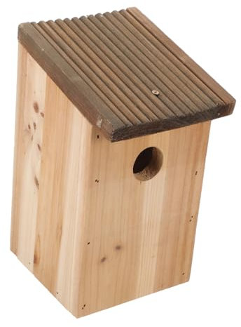 BUGUUYO Holz Vogelhaus Nistkasten Für Kleine Vögel Hängendes Vogelhaus Für Garten Balkon Terrasse Robuste Und Langlebige Konstruktion Aus Stabilem Holz