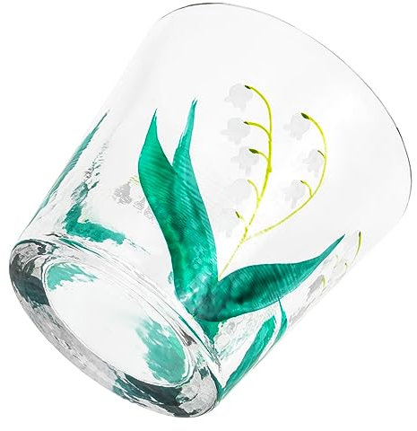 Cabilock Jolie Tasse À Thé en Verre Polyvalente Design Martelé Anti-Fuite Idéale pour La Maison Ou Le Bureau