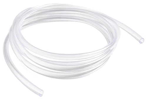 3 Meters Silicone Hose Tube, 6mm(0.23) x 8mm(0.31) Flexible Water Pipe | Clear Cuttable Tubing,Transparent Hose Pipe,9.8ft Lightweight Silicone Tube,Food Grade,for Transfer Oil Air Gas
