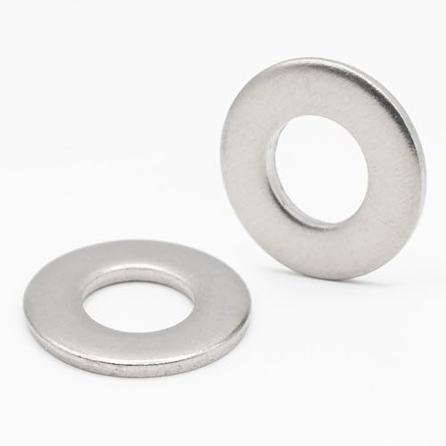 200x Rondelle inox M4 Moyenne, Type M - Rondelles métal plates en Acier Inoxydable A2, Norme NFE 25514-4mm M