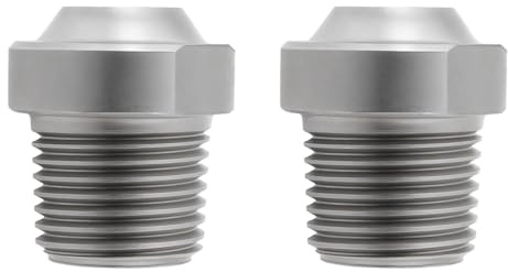 YINETTECH 2-teilige Hochdruckreinigerdüse 1/8 Zoll NPT-Gewinde Ersatz-Sprühdüse aus Edelstahl 25 Grad 1,5 Löcher Auslass-Oberflächenreinigerdüse 4000 PSI