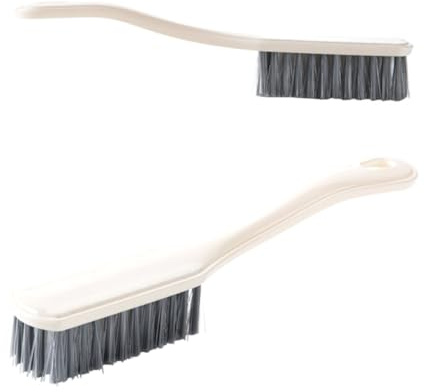 SAFIGLE Long Handle Bristle Cleaning Brush Scrub Brush with Handle for Shoes Clothes Kitchen and Bathroom Cleaning Hanging Hole for Easy Storage 8.15 X 1.34 X 1.18In