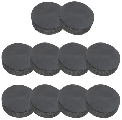 PATIKIL Rondelle Caoutchouc Ronde 10 Pcs Entretoise Anti-Vibration 18mm OD x 5mm Épais Patins pour Meubles pour Climatiseurs Lave Linge Fabrication de Joints Bricolage, Noir