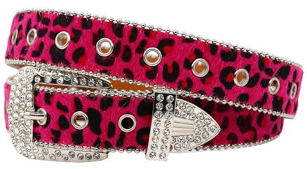 Fhkpsqkcn Blingling Rhinestones Cinturón Cinturón Tachonado Hebilla Cintura Disfraces Rhinestone Para Pantalones Vaqueros