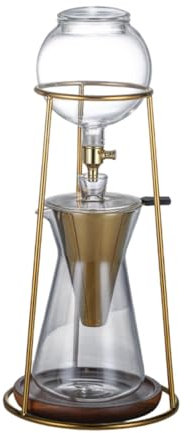 Colcolo Cafetero de goteo de hielo de cerveza fría en acero inoxidable y vidrio de borosilicato, olla para acampar en casa