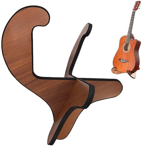 Gitarrenständer Holz,Gitarrenhalterung,Anti-Rutsch Gitarren Ständer,Gitarrenhalterung Anti-Rutsch,Gitarrenständer Holz Klappbar,Tragbar Gitarrenständer für Akustikgitarre,E-Gitarre Bassgitarre