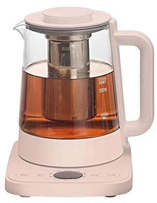LYFDPN -Tea Kettles Flask for Boiling Water, 1.5L Automatic Kettles for Boiling Water Glass Preserving Pot Household Multi Cooker Water (B)