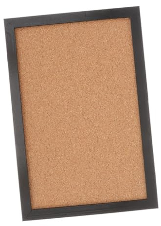 OSALADI Bildtafel Softboard 30x40cm Schwarzrahmen Doppelseitig Korkplatte Pinnwand Büro Wanddeko Memo Message Board Für Zuhause Und Schule