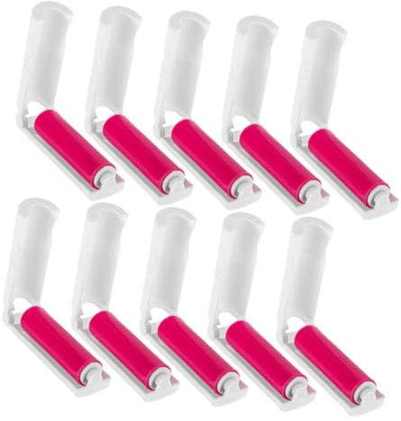 Toyvian 20pcs Travel Lint Roller Mini Sticky Lint Roller Stick for Pet Hair Removal Portable Remover Brush for Clothes