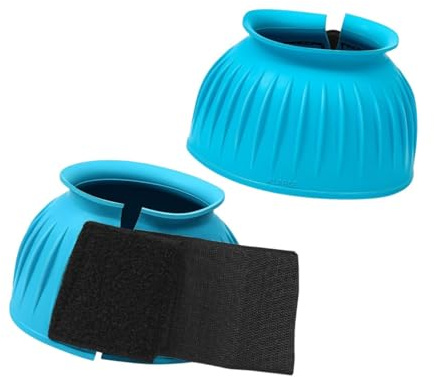 MotiveTech 2er Set Pferdeglocken, Komfortables Reitzubehör, Hufschutz, Springen, Training, Longieren, L 8.6x8.6x9.9cm