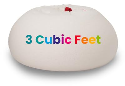Bags of Beans Bean Bag Refill, Polystyrene EPS Top Up for Bean Bag Chairs | Various Volumes - Perfect for DIY Projects and Soft Toy Stuffing - Pet Bed Filling No Clumping (2 Cubic Feet / 60 litres)