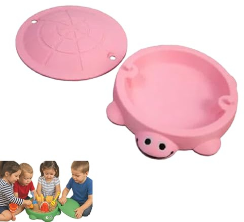 urtle Sandbox with Cover & 8PCS Sand Toys, Sand Box for Kids Outdoor Play Equipment, Sensory Box Sand Pit for Backyard/Beach (#3)