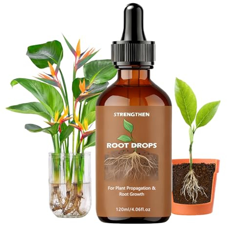 Root Drops,Liquid IBA Rooting Hormone for Cuttings,Rooting Vitamins Propagation Drops for Faster Roots &Less Shock Works in Water,Soil,LECA for All Indoor Houseplants Like Pothos,Monstera,Philodendron