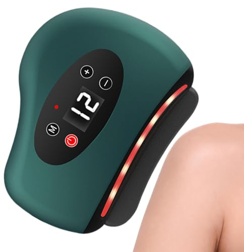 Masajeador de Pies con Calor Rascador Corporal Eléctrico de Vibración | Dispositivo Inteligente para Espalda para Piernas, Espalda, Brazos, Cara, Hogar, Viaje Diario, Spa, Hombres y Mujeres
