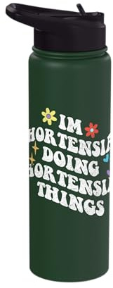 Retro Groovy Im Hortensia Doing Hortensia Things Funny Stainless Steel Insulated Water Bottle