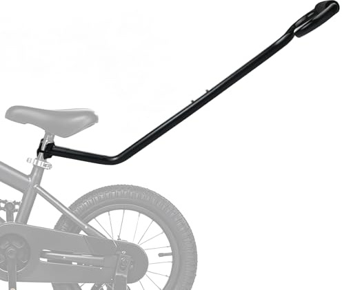 Meyola Schiebestange Fahrrad Kinder, Fahrradstange Für Kinderfahrrad, Verstellbare Schubstange Kinderfahrrad, Rutschfester Sicherheitsgriff Universal Fahrrad Lernhilfe Balance