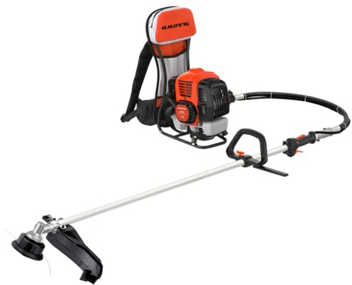 ANOVA - Desbrozadora Gasolina | 2,5 HP - 1,9 KW | 52,8 CC | 10,3 KG | Ø BARRA 26MM | Longitud Total de Tubo 2,37 M | Para Limpieza de Maleza, Hierba Alta y Mantenimiento de Terrenos | Diseño Robusto