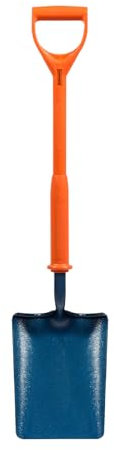 PDL – Pegdev – Carters Shocksafe Insulated Contractors Shovel, Spade 28 - Taper Mouth BS8020:2012 for Concrete, Tarmac, and More