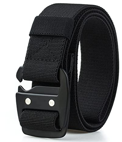 WYuZe Mens Tactical Belt, Military Elastic Stretch Heavy Duty Riggers Belt