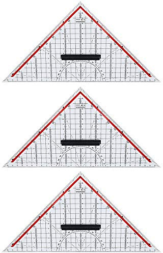 Rumold TZ- und Geometriedreieck (3X Geometriedreieck, transparent)