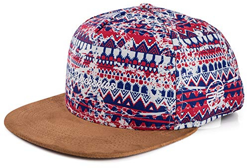 Blackskies® Snapback Cap mit Mustern und diversen Farben | Herren Damen Baseball Mütze Kappe Wildleder Basecap Summer Urlaub Cap - Männer Frauen Unisex Streetwear Outdoor Sommer Freizeit
