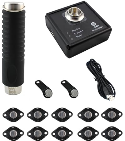 JWM iButton Guard Tour System with Downloader, Security Patrol Reader | Free Management Software, for Hotel, Warehouse, Logistics Security, Industrial-Grade Security Patrol Device