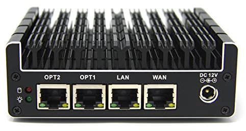 Protectli Vault FW4C - 4 Port, Firewall Micro Appliance/Mini PC - Intel J3710, 2.5G Ports, AES-NI, 8GB DDR3 RAM, 120GB SSD