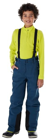 killtec Jungen Funktionshose/Skihose mit abzippbarem Latz KSW 79 BYS SKI PNTS, dunkel Ozean, 164, 37310-000