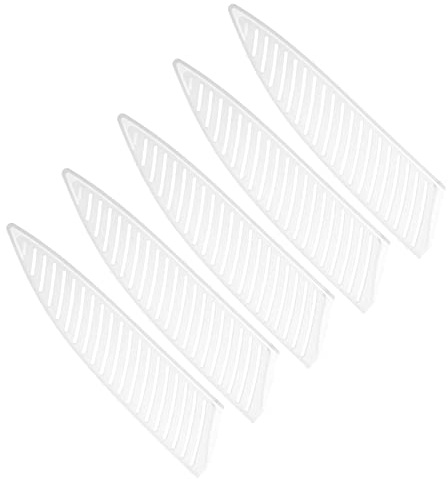 PATIKIL PP Safety Knife Cover Sleeves for 8 Chef Knife, 5 Pack Knives Edge Guard Blade Protector Universal Knife Sheath for Kitchen, White