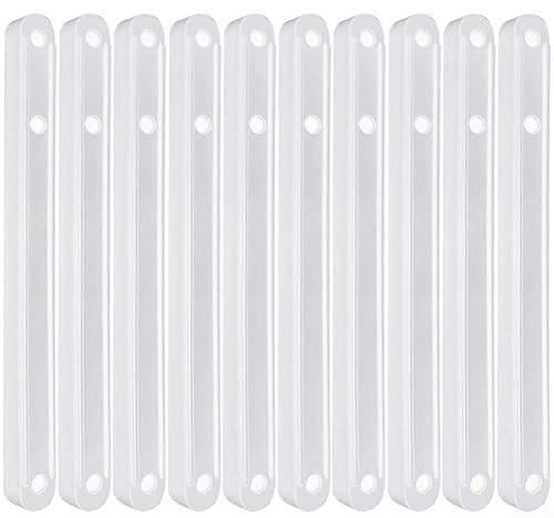 Schubladenschienen-Ersatz, 10 Stück Schubladenschienen aus Kunststoff, Küchenschrank, leichte Schienen, Schrankschieber, Tastaturablage, Schienen-Set (180 mm/235 mm/298 mm), weiß, 298 mm