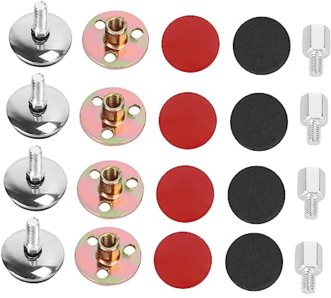 MAGICLULU 4stücke Bettrahmen-Anti-Shake-Tool Selbstklebende Einstellbare Stabilisatoren Für Bett Und Nachttischrahmen Möbelstabilisator Edelstahl Anti-schütteln Werkzeug