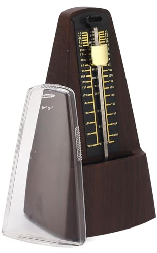 Mechanisches Metronom, 40 Bis 208 BPM, Professionelles Universal-Metronom für Musiker, Metronom mit Holzmaserung für Klavier, Gitarre, Violine, Schlagzeug und Andere Instrumente
