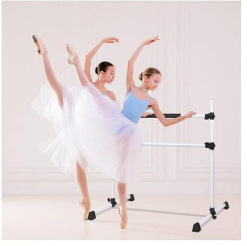 CASEGO Ballettstange, tragbare Tanzstange aus Aluminium, verstellbare freistehende Tanzverlängerungsstange, geeignet für Kinder, Erwachsene
