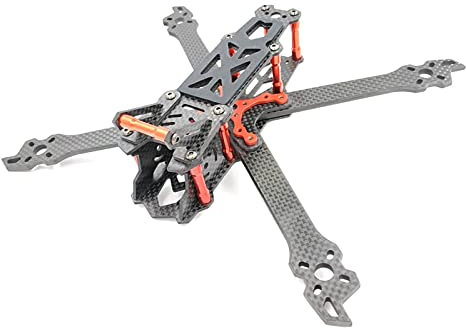 XYWOPO Carbon Fiber FPV Freestyle Stretch X Quadcopter Rahmen Kit RC Drone 5030 5045 5145 F3 F4 Quadrocopter-Rahmenarme (Size : 230MM Frame kit)