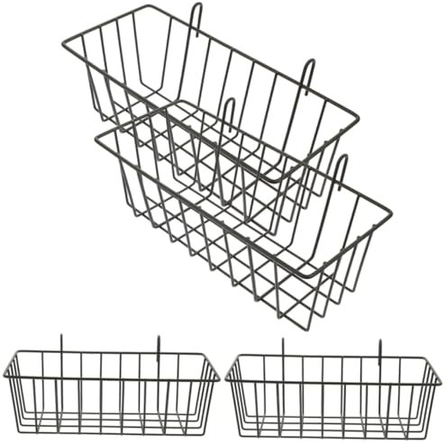 Yardwe 4stücke Teiliges Metall-Kaninchen-heuraufe Stabiles Eisen-futterspender Zubehör Für Hasenkäfige Innen Und Außen Glatte Oberfläche Vielseitig Für Kaninchen Meerschweinchen Vögel
