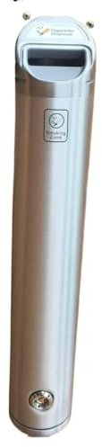 Wand-Aschenbecher. An der Wand montierter Aschenbecher, kommerzielle Aschensäule aus Edelstahl for den Außenbereich, Aschenbecher for den Innenbereich, Wandaschenbecherzylinder mit Schloss, Zigaretten