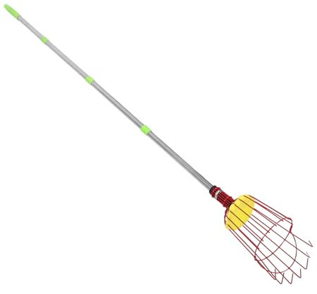 VICASKY 1.6m Blueberry Lemon Picker for Tree Extendable Fruit Picker Pole Basket Lightweight Fruit Tool for Apple Mango Harvesting from High Branches