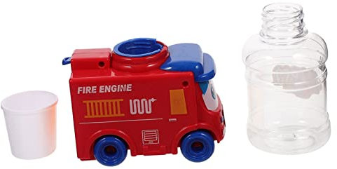 YARNOW Fire Truck Drinking Fountain Toy Mini Water Dispenser for Boys and Girls Educational Pretend Play Toy Tap for Toddlers Ages