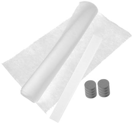 White Range Hood Oil Absorbing Filter Set for Kitchen