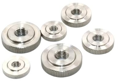 MRVAKDYDI Brass Knurled Thumb Nuts, 1-5PCS M3-M10 Stainless Steel Small Step Knurled Thumb Nuts(M3 5pcs)