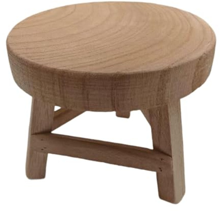 Gralara Holzhocker für Pflanzen, Dekorativer Blumentopfhocker für Garten, Bonsai, Terrasse