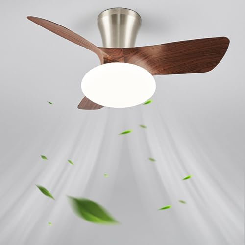 Ventilatori Soffitto Luci Telecomando 6 Velocità Ventilatore Soffitto Basso Profilo Lampada Piccoli Ventilatori Soffitto Senza Pale Luci Ventilatore Soffitto Ventilatori LED Dimmerabili Illuminazione