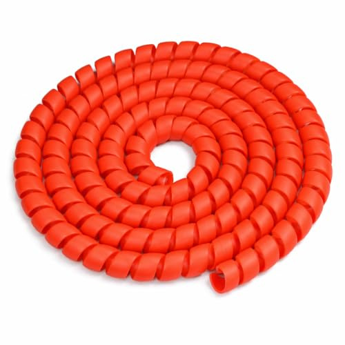 RiuScooter Organizador de Cables en Espiral, Funda Protectora para Cables de Patinete Eléctrico, Rojo