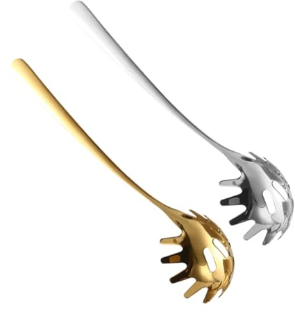TOYANDONA 2 pièces Cuillère à Spaghetti Acier Inoxydable Cuillère de Service pour Pâtes Résistante à Haute Température Légère et Facile à Nettoyer Accessoire de Cuisine pour Maison et