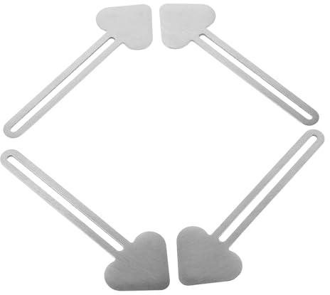 Parliky 4pcs Metal Paint Tube Squeezer Roller Heart-shaped Hand Pigment Extrusion Tool for Acrylic Oil Paint Cosmetic Cream Dispensing for Art Students and DIY Use