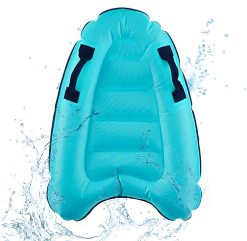 Aufblasbares Bodyboard, Leichtes Tragbares Schwimmenbrett mit Griffen